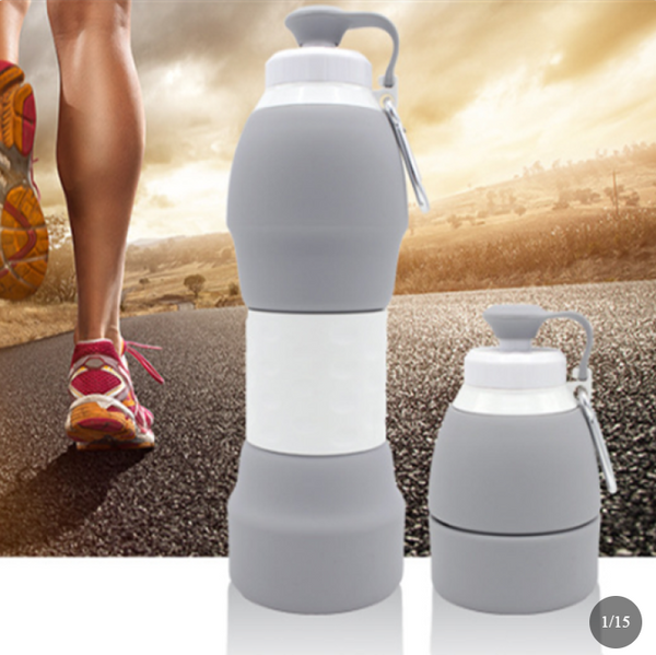 Silicone folding water bottle